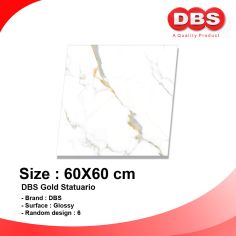 DBS GRANITE 60X60 GOLD STATUARIO KW1 BOX/1.44M2