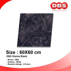 DBS GRANITE 60X60 VIENNA BLACK MATT BOX/1.44M2