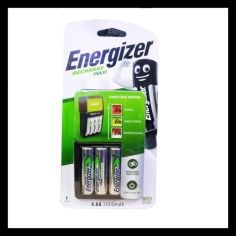 Energizer Chvcm Battery Charger Aa/aaa + 4 Pc Battery 2000mah