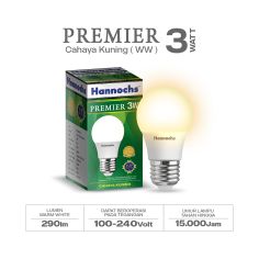 HANNOCHS PREMIER LED BULB E27 3W WARM (3000K)
