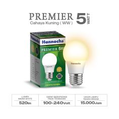 HANNOCHS PREMIER LED BULB E27 5W WARM (3000K)