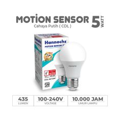 HANNOCHS MOTION SENSOR LED BULB E27 5W DAYLIGHT