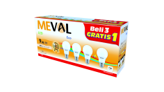 MEVAL EB4-09B ECO LED BULB 9W WARM PACK/4