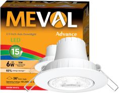 MEVAL AR1-06B LED SLIM 6W DOWNLIGHT ADVANCE ROUND WARM
