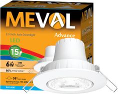 MEVAL AR1-06A LED SLIM 6W DOWNLIGHT ADVANCE ROUND DAYLIGHT