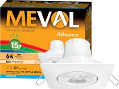 MEVAL AR2-06A LED SLIM 6W DOWNLIGHT ADVANCE SQUARE DAYLIGHT