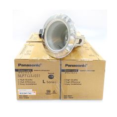 PANASONIC DOWNL NLP71232 SILVER CHROME Ø100 SILVER FROSTED PACK/4