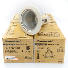 PANASONIC DOWNL NLP71212 WHITE Ø100 SILVER FROSTED PACK/4