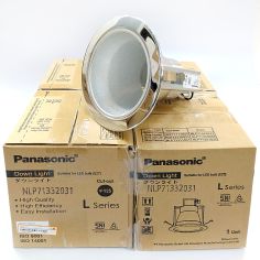 PANASONIC DOWNL NLP71332 SILVER CHROME Ø125 SILVER FROSTED PACK/4
